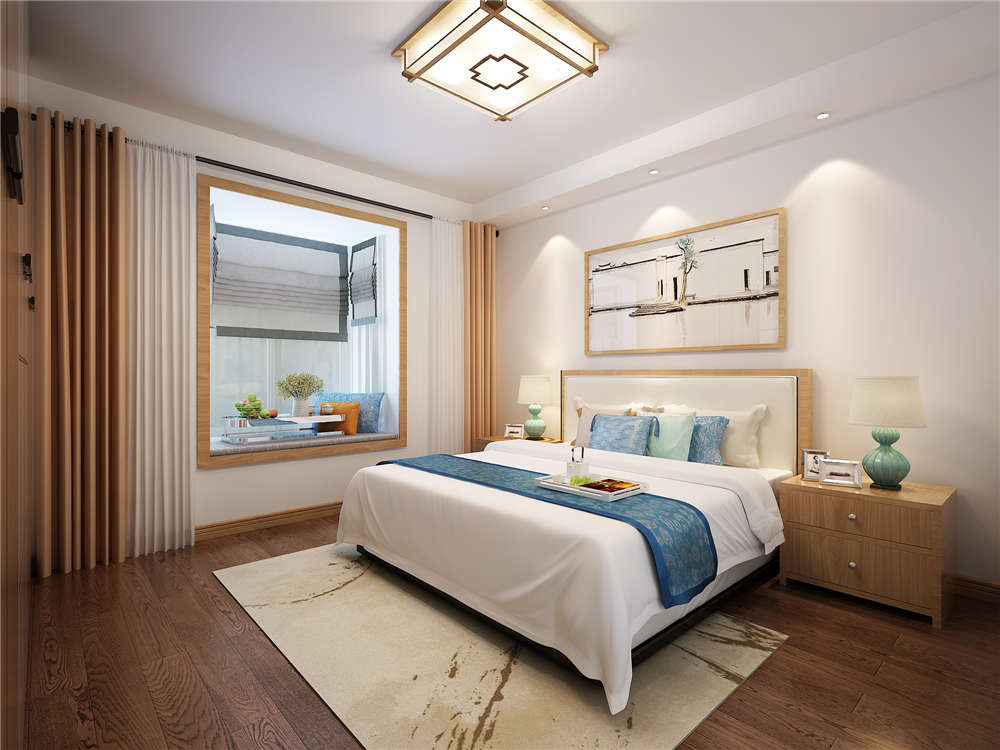 龍湖九里晴川-現(xiàn)代簡(jiǎn)約-臥室設(shè)計(jì)效果圖