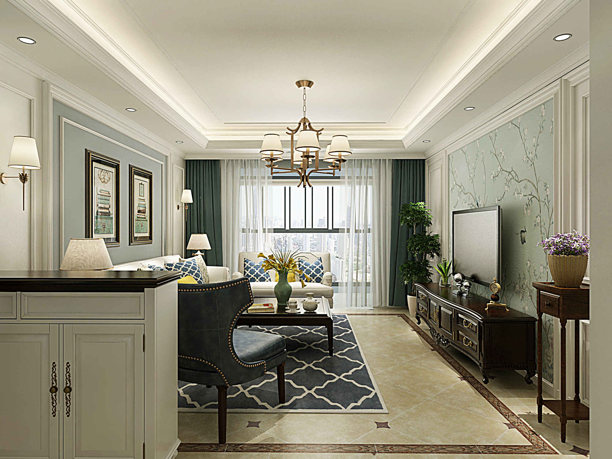 龍湖九里晴川-現(xiàn)代簡(jiǎn)約-臥室設(shè)計(jì)效果圖