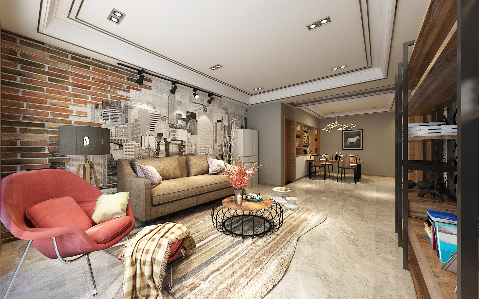 龍湖九里晴川-現(xiàn)代簡約-臥室設(shè)計效果圖