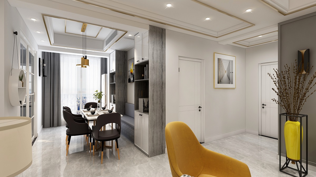 龍湖九里晴川-現(xiàn)代簡約-臥室設計效果圖