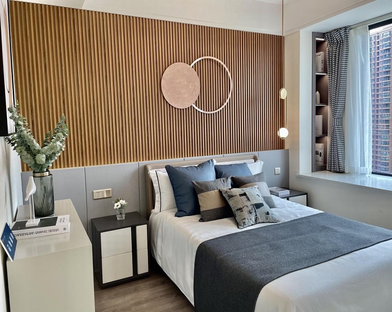 龍湖九里晴川-現(xiàn)代簡約-臥室設計效果圖